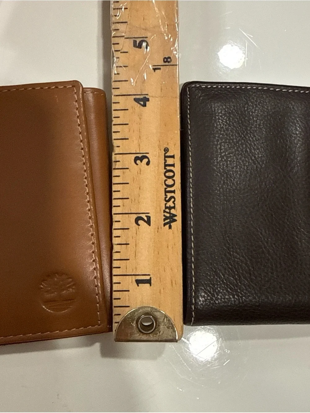 Lot Of Mens Waller Timberland Perry Ellis Brown/Tan Leather Wallet A010926